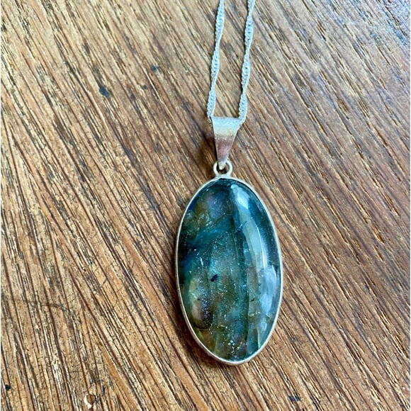 Jewelry - Labradorite gemstone necklace NWOT
